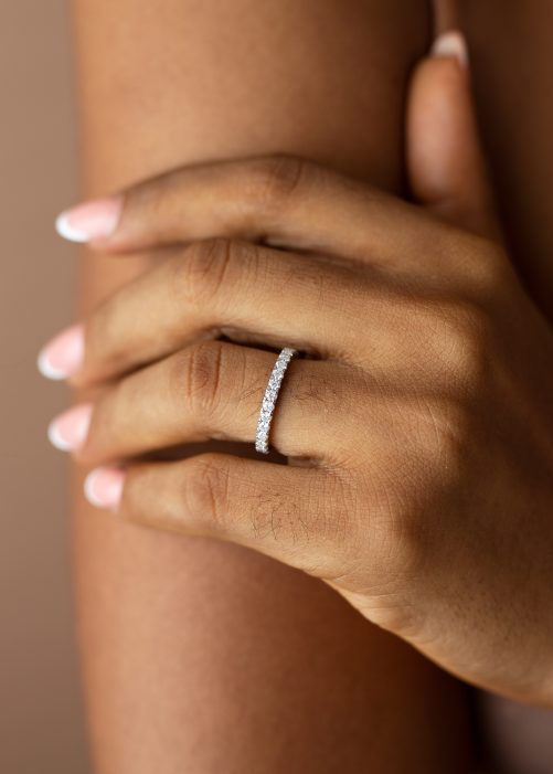 2MM VVS MOISSANITE Wedding Band