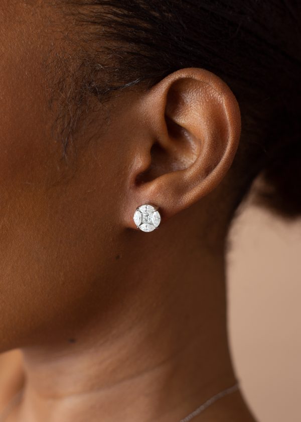 10MM Cluster VVS MOISSANITE Earrings