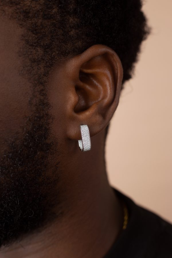 VVS MOISSANITE Hoop Earrings