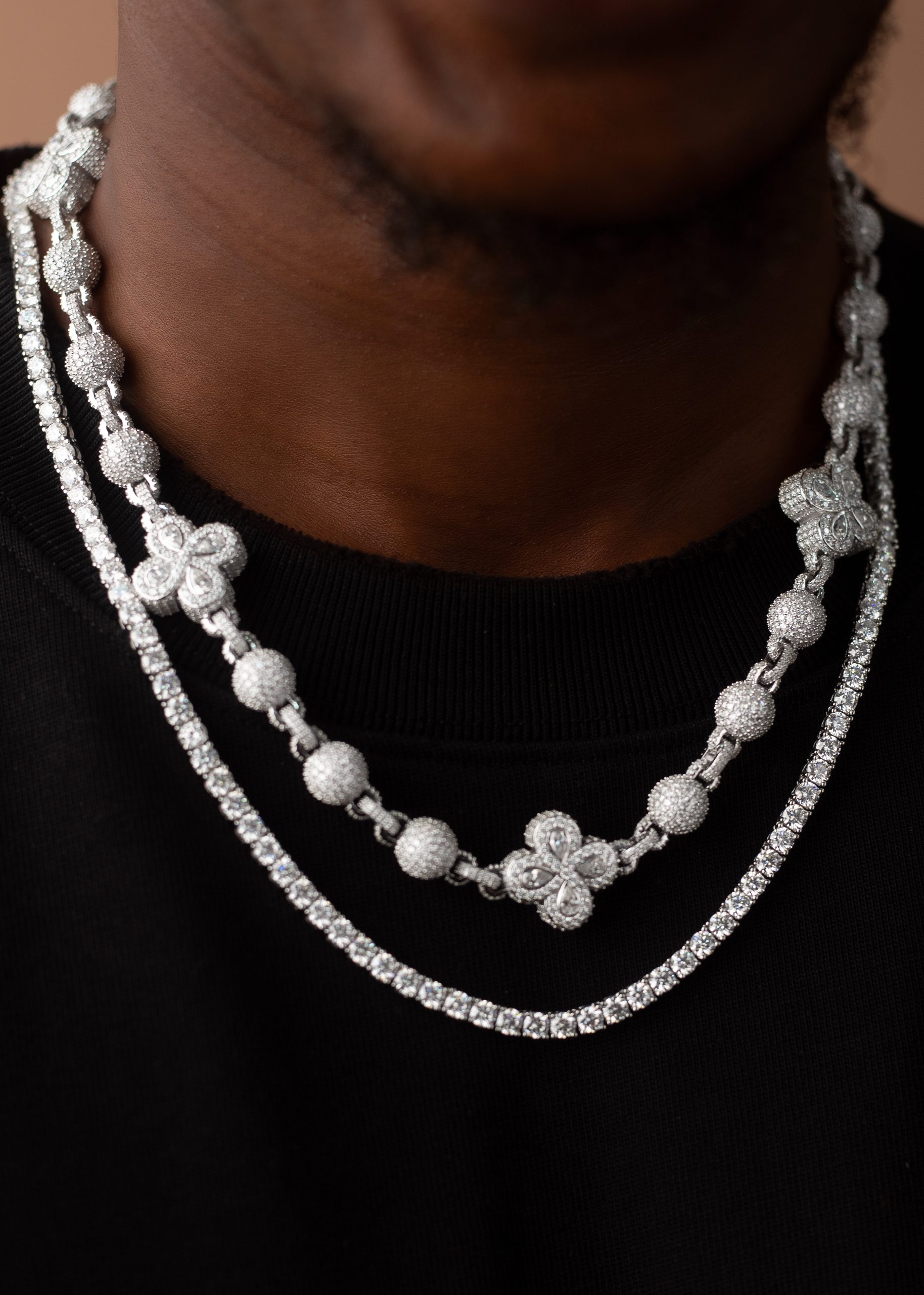 VVS MOISSANITE Bead Necklace - Image 2