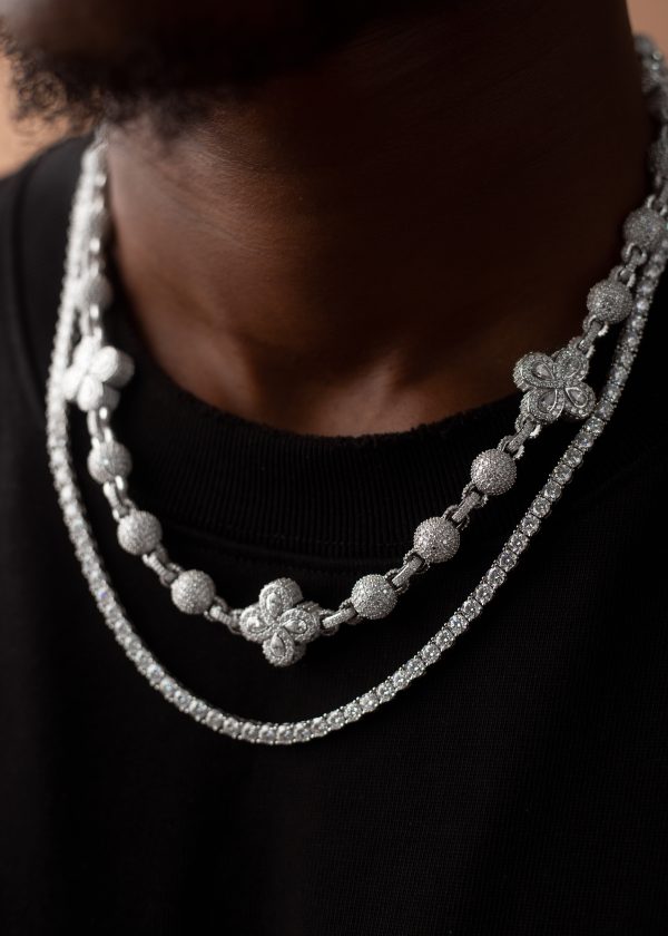 VVS MOISSANITE Bead Necklace