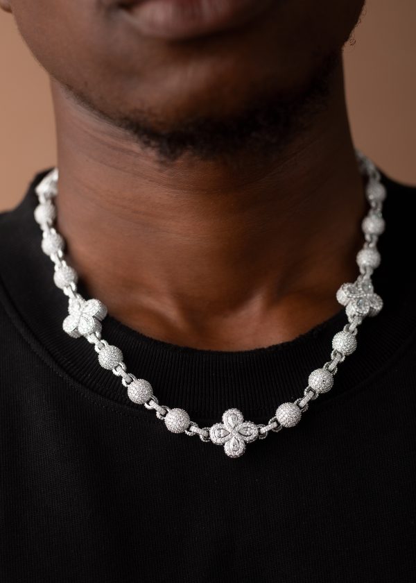 VVS MOISSANITE Bead Necklace