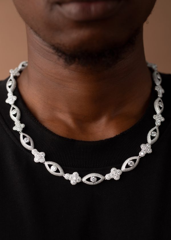 12.6MM Cross Eye VVS MOISSANITE Cuban