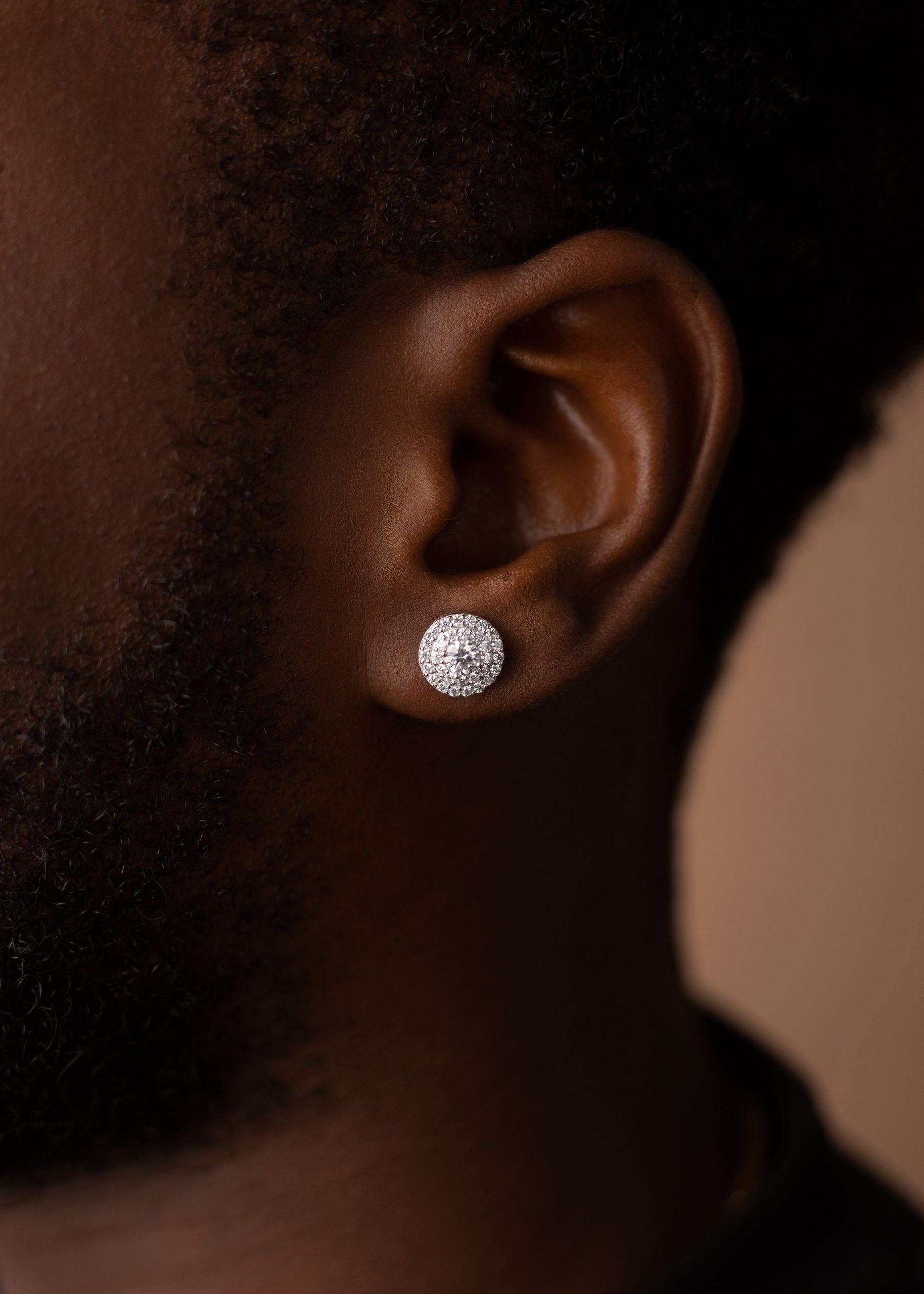 8MM Round VVS MOISSANITE Earrings