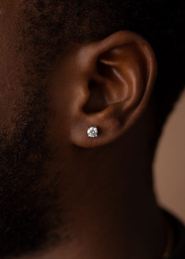 5MM Round cut VVS MOISSANITE Earrings