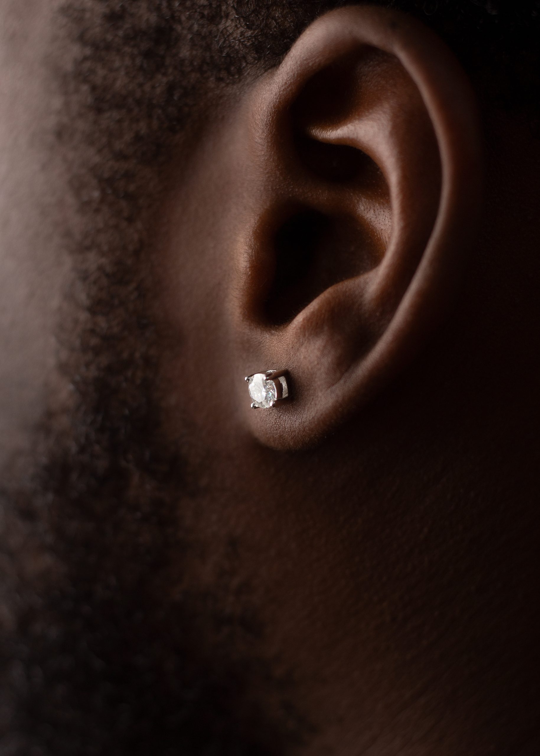 5MM Round cut VVS MOISSANITE Earrings - Image 2