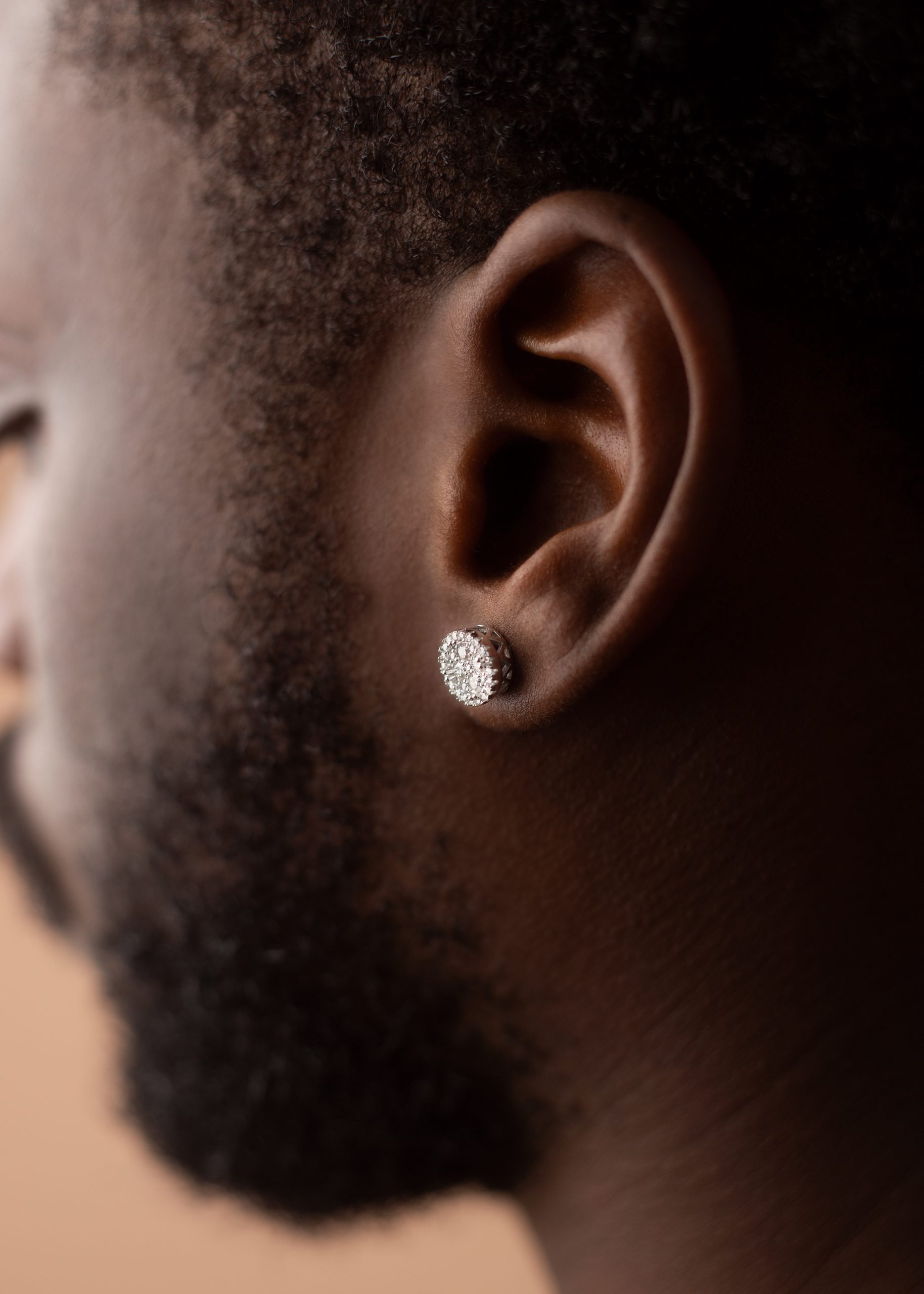 7mm Round cut VVS MOISSANITE Earrings - Image 2