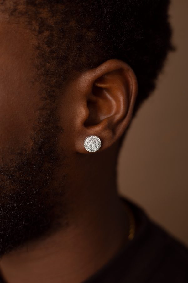 10MM Round Cut VVS MOISSANITE Earrings