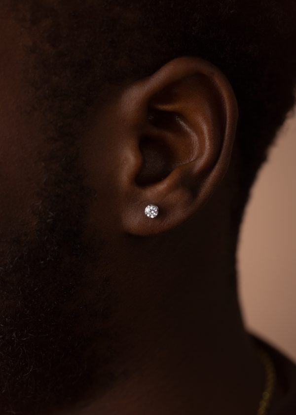 3MM Round Cut VVS MOISSANITE Earrings