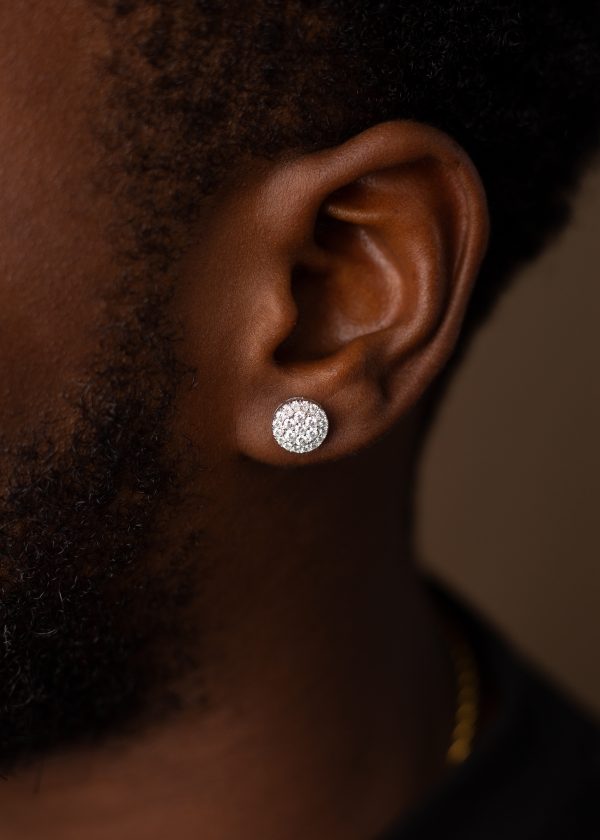 8MM Round Cut VVS MOISSANITE Earrings