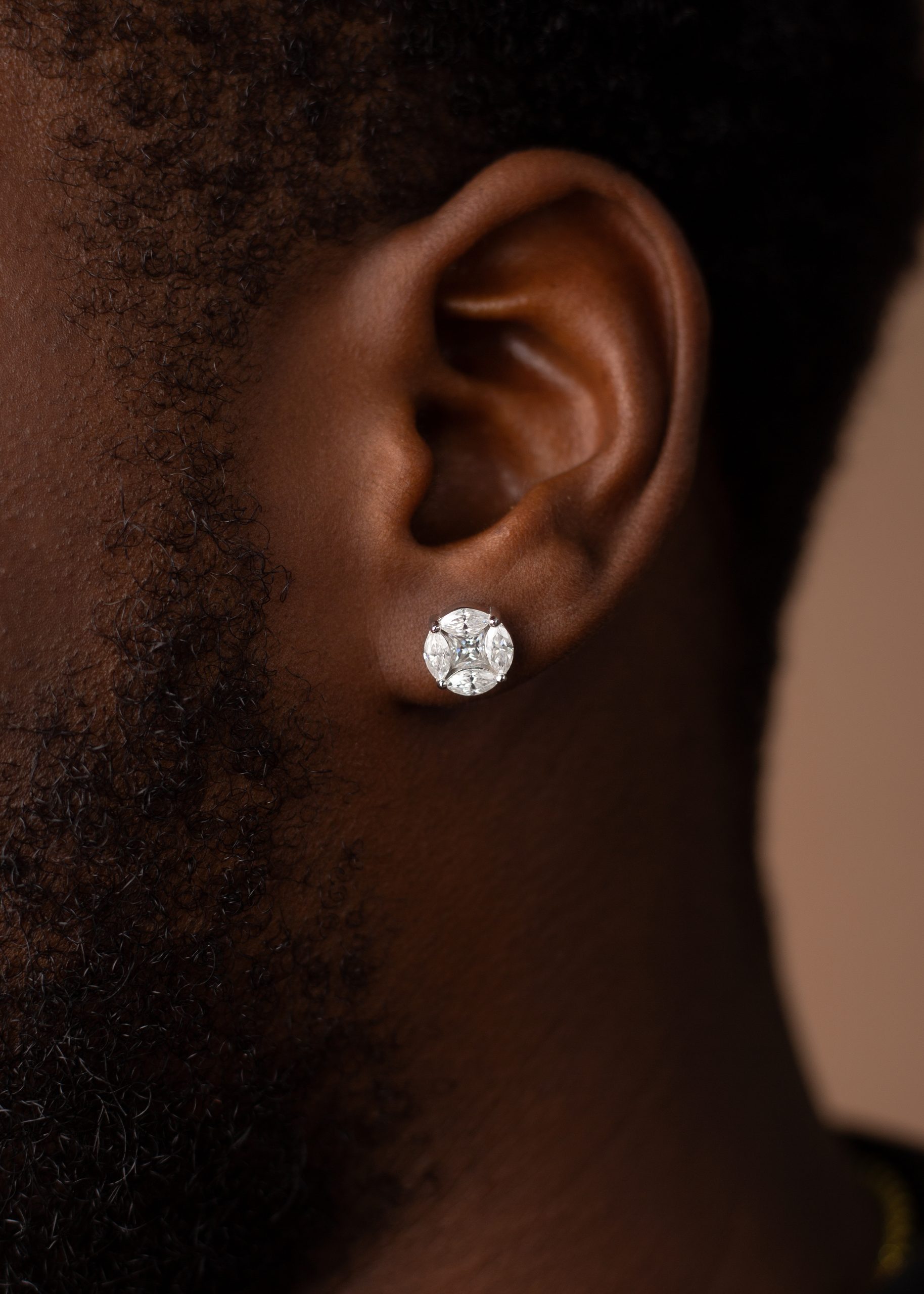 10MM Cluster VVS MOISSANITE Earrings