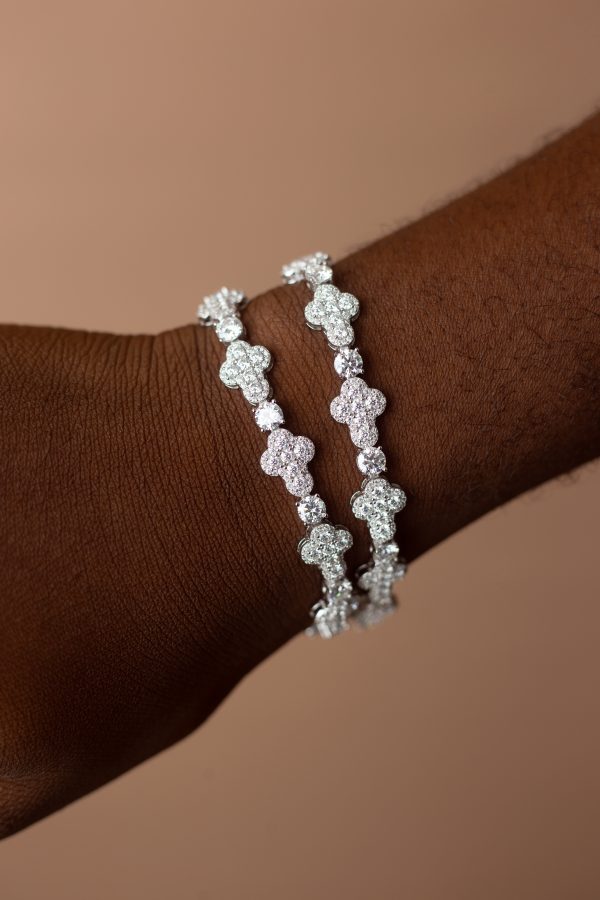 Cross Tennis VVS MOISSANITE Bracelet