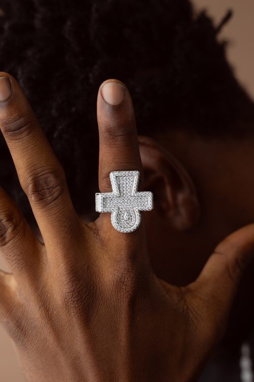 Cross VVS MOISSANITE Ring